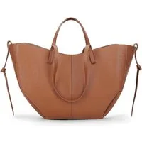 LuxusKollektion Henkeltasche Tote Bag Kunstleder Damen Groß Elegante Schultertasche Braun