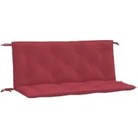 vidaXL Sitzauflage Gartenbank-Auflagen 2 Stk. Weinrot 120x50x7 cm Oxford-Gewebe, (2 St)
