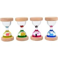 CHiLA Sanduhr Sanduhr Flüssig - Holz einzeln