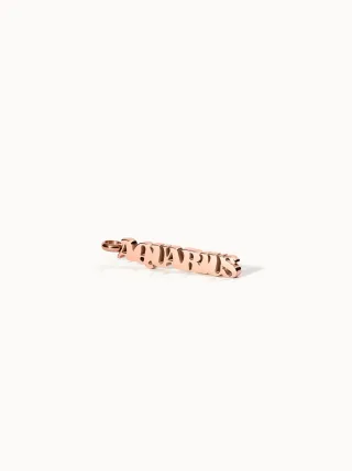 PURELEI Aquarius Letter Charm
