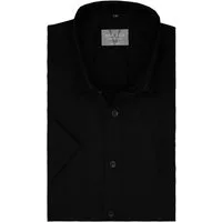 MARVELIS Businesshemd Kurzarm / Comfort Fit / Bügelfrei / Schwarz