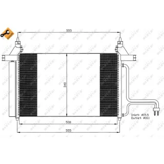 NRF Klimakondensator + Trockner Fiat Stilo 192