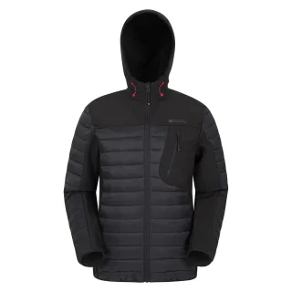 Mountain Warehouse - "Turbine II" Softshelljacke Wattiert für Herren (Schwarz)