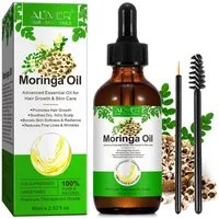 ALIVER Haaröl Moringa Öl Pflegeöl Haaröl Hautöl für Haare Haut Gesicht Natürlich, 1-tlg., Haaröl, Haarpflege, Hautpflege, Aliver