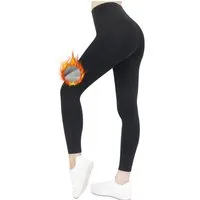 Frentree Thermoleggings Damen mit Fleece Gefütterte Thermo Leggings für Winter High Waist Strumpfhose Kuschelig Warm Elastisch Sport