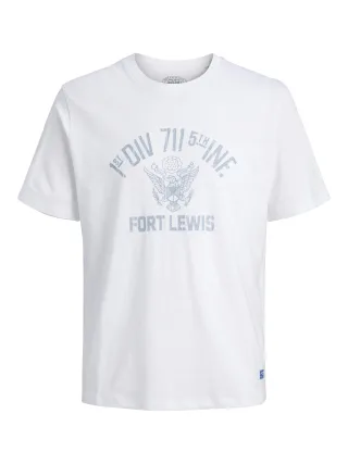 JACK&JONES - JPRBLULUKE SS TEE Bright White - Gr. - XXL