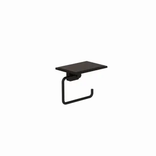 Kludi VELA S Toilettenpapierhalter mit Ablage Brushed Gunmetal, 25971N2 25971N2