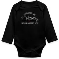 Spreadshirt Langarmbody Alles Liebe Zum 1. Vatertag Mama Und Ich Lieben Dich Tages Baby Body L (1-tlg)