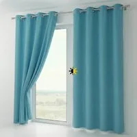 Beautex Verdunkelungsvorhang mit Ösen Vorhang, Gardine blickdicht abdunkelnd (1 St), Ösen, verdunkelnd, Blackout, blickdicht, waschbar, Ösenaufhängung, Farbwahl