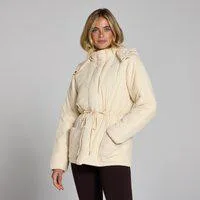 MP Damen Kurze Jacke mit verstellbarem Bund – Helles Cremeweiß - M