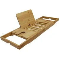BEGRYF Badewannenablage Badewannenablage Bambus ausziehbar 70-104 x 23,5 x 4 cm