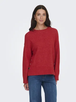 ONLY - ONLRENE LIFE LS BUTTON O-NECK CC KNT - Gr. - S
