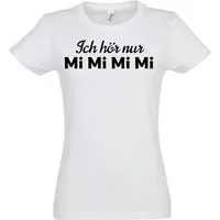 Youth Designz Print-Shirt "Ich höre nur MiMiMiMi" Damen T-Shirt Fun Print Geschenk Statement mit lustigen Logo für Frauen