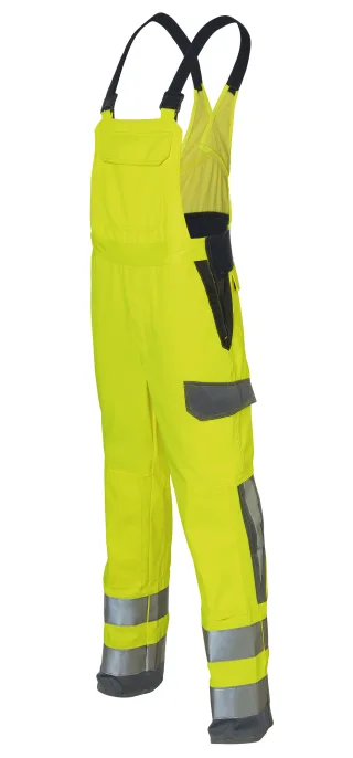 KÜBLER PROTECTIQ HIGH VIS Latzhose arc1 PSA 3 warngelb/anthrazit 28 - 3393 8345-3497-28