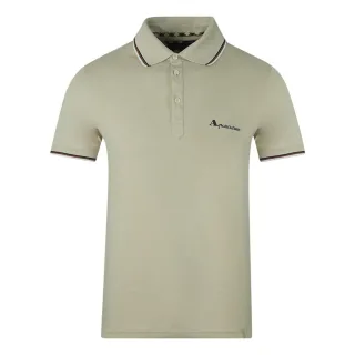 Aquascutum Markenlogo Beige Poloshirt