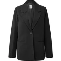 QS Jackenblazer Indoor-Blazer Blazer mit Reverskragen aus Interlockjersey