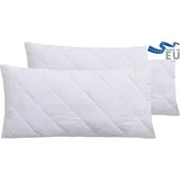 OTTO home Kopfkissen Microlux Kopfkissen 40x80 cm, 80x80 cm, Füllung: Polyester, Bezug: Polyester, Bauchschläfer, Rückenschläfer, Spar-Set, 2-Tlg., Kissen im Spar-Set
