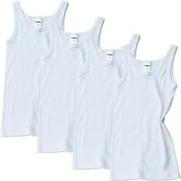 HERMKO Unterhemd 2800 (Pack, 4er) 4er Pack, 100 % Bio-Baumwolle, Knaben Tank Top