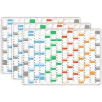 LYSCO Wandkalender Rainbow Premium Classic2 Wandplaner 2027 (gerollt), erhältlich in den Formaten DIN A2, DIN A1 und DIN A0, Rainbow Kalender Terminkalender Bürokalender Jahreskalender