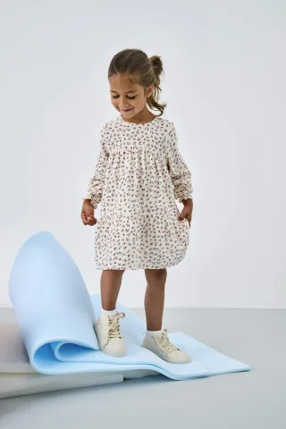 KIDS ONLY - KMGTHYRA LIFE LS A-SH DRESS AOP WVN NOOS - Gr. - 104