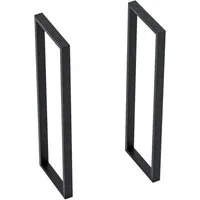 en.casa Tischgestell, »Kauniainen« 2er Set für DIY Stahl 87 x 27 cm Schwarz