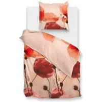 ZO HOME Bettwäsche ZO!Home, Renforcé, 2 teilig, Mohnblumen, rosé