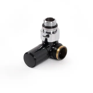 Terma Winkeleck-RegelventilCYLINDER; links; GZ 1/2"-GZ 24-19; schwarz; (V74110E9005SX), TGZRCZ002, S TGZRCZ002