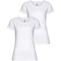 Fruit of the Loom Rundhalsshirt Lady Fit Premium (Packung, 2-tlg., 2er-Pack)