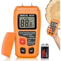 FELIXLEO Hygrometer Feuchtemessgerät für Wand Holz Mauerwerk einfach Feuchtigkeit messen, (1-St)