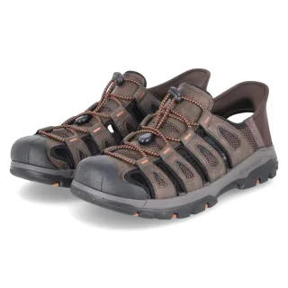 Skechers SLIP-INS Sandalen TRESMEN  Braun - Gr. 42 -  Textil und Synthetik