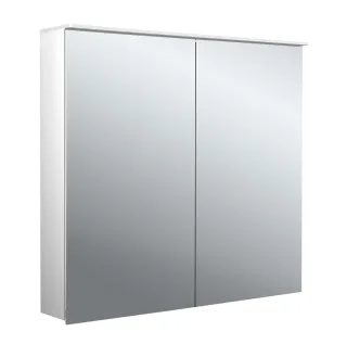 emco Lichtspiegelschrank flat II Lichtsegel, Aufputz, mit Waschtischbeleuchtung, 2 Tür, 800 mm, 9797 979706403