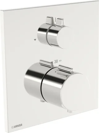 Hansa Sichtteil f. einen Abgang, HANSAEASYTHERM 8113 Rosette eckig verchromt, 81139262 81139262