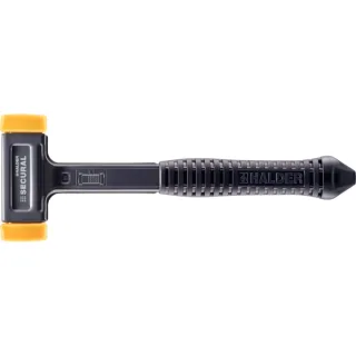 HALDER SECURAL plus - Schonhammer Kopf und Stiel bruchsicher aus Stahl, Schlageinsätze rechteckig - 3380.140