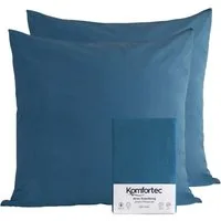 Komfortec Kissenbezug 100% Baumwolle, 150 g/m², (2 Stück), 50 x 50 cm, Kissenhülle, Superweicher Premium Jersey Kopfkissenbezug