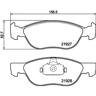 Hella Bremsbel?ge vorne Fiat Punto 188 8DB355010-181