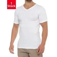 celodoro Kurzarmshirt Herren Business T-Shirt V-Neck Feinripp Baumwolle (1er/3er)