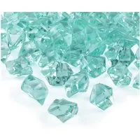 Goodymax Streudeko Goodymax® Kristall-Eis 25 mm Mint Minze 50 Stück, Ziersteine Dekosteine Granulat Diamanten Edelsteine Dekoeis