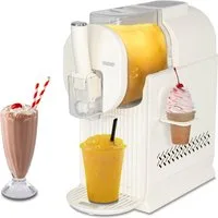 Unold Slush-Eismaschine 2in1 - Slushi & Softeismachine Sofia - Creme, 150 W