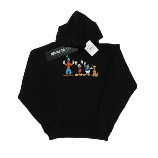 Disney Herren Mickey Mouse Friends Hoodie (Schwarz)