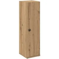 vidaXL Badezimmer-Set Badezimmerschrank mit Rollenhalter Artisan-Eiche 20,5x22x72 cm, (1-St)