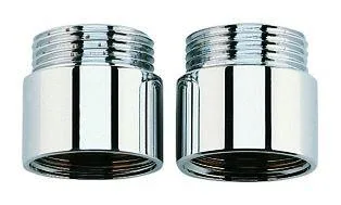 GROHE Verlängerung 07130 20 mm DN20 für Wandbatterien 1/2 2 Stück chrom 0713000M