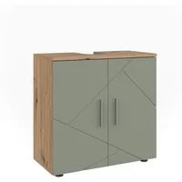 Vicco Waschbeckenunterschrank Irma, Salbeigrün, 60 x 59 cm (1-St)