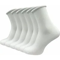 GAWILO Diabetikersocken für Damen mit Rollrand - Ohne drückende Naht & ohne Gummidruck (6 Paar) Venensocken aus atmungsaktiver Baumwolle - in schwarz & bunt