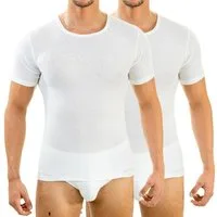 HERMKO Unterziehshirt 63840 (Pack, 2er) kurzarm Sportunterhemd atmungsaktiv schnelltrocknend basic