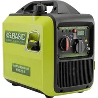 Könner & Söhnen Stromerzeuger KSB 20i S, (Inverter-Stromerzeuger Set, 1-tlg., 7-tlg. mit LED-Display, Schuko-Stecker und Öltrichter), Leichtes Gewicht 18 kg, leiser Eco-Modus & reine Sinuswelle