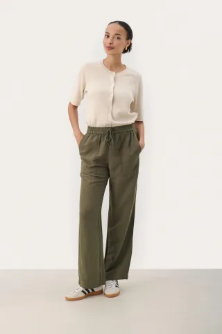Casual Hose Casual fit Kalamata green