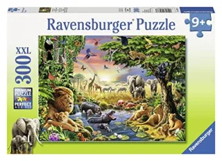 Ravensburger 13073 - Abendsonne am Wasserloch (300 Teile)