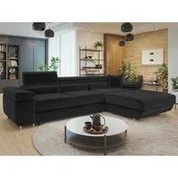 MIRJAN24 Ecksofa Torezio Mini, mit Bettkasten und Schlaffunktion, Einstellbare Kopfstützen, 280x170x70-90 cm