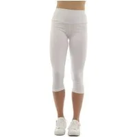 F&K-Mode Caprileggings Damen Capri 3/4 Leggings hoher Bund Taschen hoher Bund