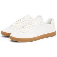 Tommy Hilfiger TH LO LUX LTH Sneaker Freizeitschuh, Halbschuh, Schnürschuh mit honigfarbener Laufsohle